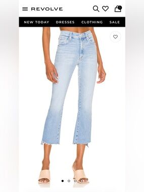 Mother Denim The Insider Crop Step Fray